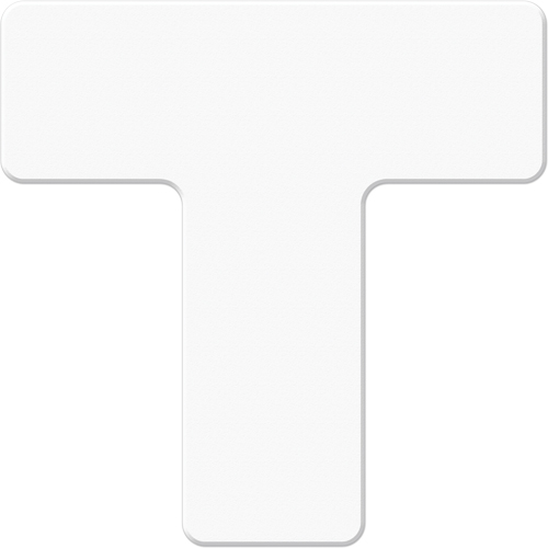 Marqueurs all&eacute;g&eacute;e/5S Armor Stripe, T, 6" lo x 6" la, Blanc, Plastique Action Paper