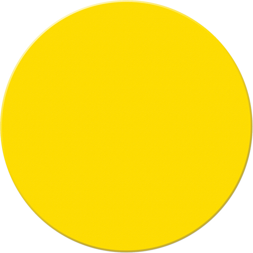 Marqueurs all&eacute;g&eacute;e/5S Armor Stripe, Cercle, 6" lo x 6" la, Jaune, Plastique Action Paper