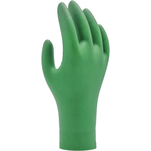 6110PF Biodegradable Gloves, X-Small, Nitrile, 4-mil, Powder-Free, Green Action Paper