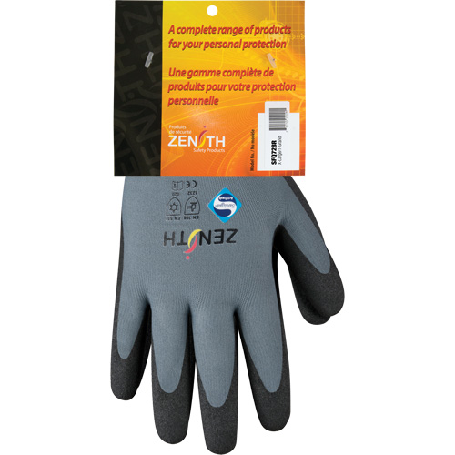 ZX-30° Premium Coated Gloves, 10/X-Large, PVC Coating, 15 Gauge, Nylon Shell Action Paper