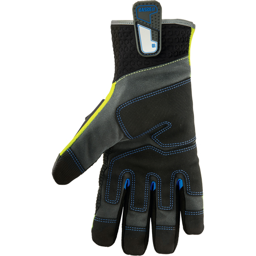 ProFlex&reg; Performance Dorsal Impact-Reducing Gloves + Thermal WP, Small, Suede Palm, Safety Cuff Action Paper