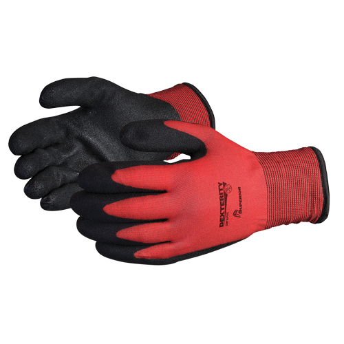 Gants doubl&eacute;s pour l'hiver Dexterity, 8/Moyen, R&ecirc;vetement PVC, Calibre 15, Enveloppe en Nylon Action Paper