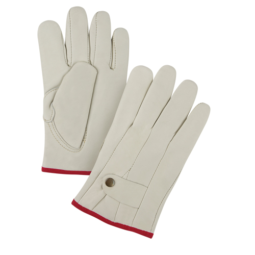 Premiun Winter-Lined Ropers Gloves, Small, Grain Cowhide Palm, Fleece Inner Lining Action Paper
