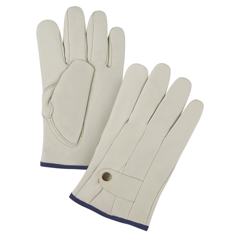 Gants de cordeur doubl&eacute;s pour l'hiver de premi&egrave;re qualit&eacute;, T-Grand, Paume Cuir fleur de vache, Doubleure Molleton Action Paper