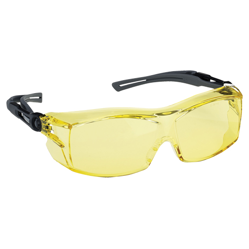 Lunettes de s&eacute;curit&eacute; s&eacute;rie Extra OTG Dynamic, Lentille Ambr&eacute;e, Antibu&eacute;e/Anti-&eacute;gratignures, ANSI Z87+/R&eacute;pond ou surpasse la norme CSA Z94.3 Action Paper