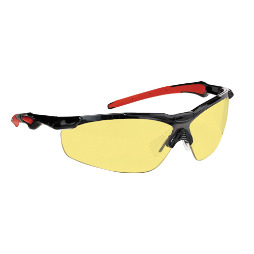 Dynamic Hawk Series Safety Glasses, Amber Lens, Anti-Fog, ANSI Z87+/Meets/Exceeds CSA Z94.3 Action Paper