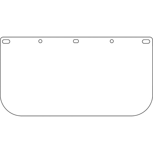 Visi&egrave;re pour &eacute;cran facial Dynamic, PETG, Teinte Transparent Action Paper