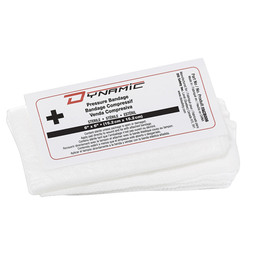 Dynamic Compress Bandage, 6" L x 6" W Action Paper