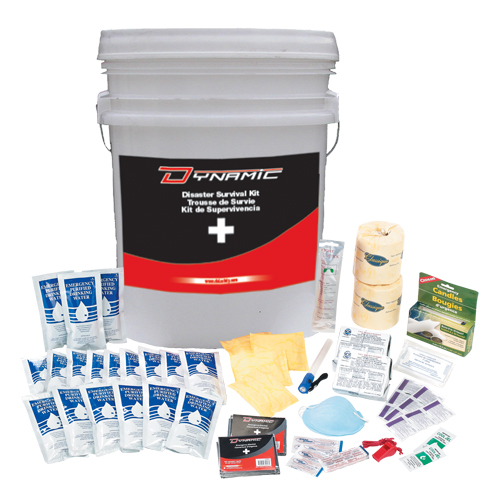 Trousse de premiers soins pour pr&eacute;paration aux situations d'urgence Dynamic, Dispositif m&eacute;dical Classe 1, Seau Action Paper