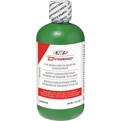 Dynamic Eyewash Additive Concentrate, Full Bottle, 8 oz. Action Paper