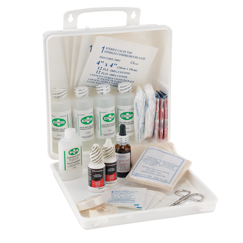Dynamic Burn First Aid Kit for Welders, Class 1 Medical Device, Plastic B Action Paper