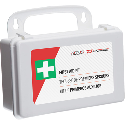 Trousse de premiers soins utilitaire Dynamic, Dispositif m&eacute;dical Classe 1, Boîte en plastique Action Paper