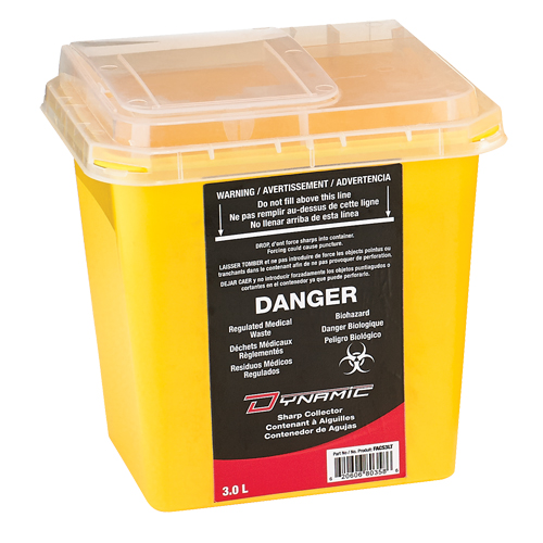 Dynamic Sharps&reg; Container, 3 L Capacity Action Paper