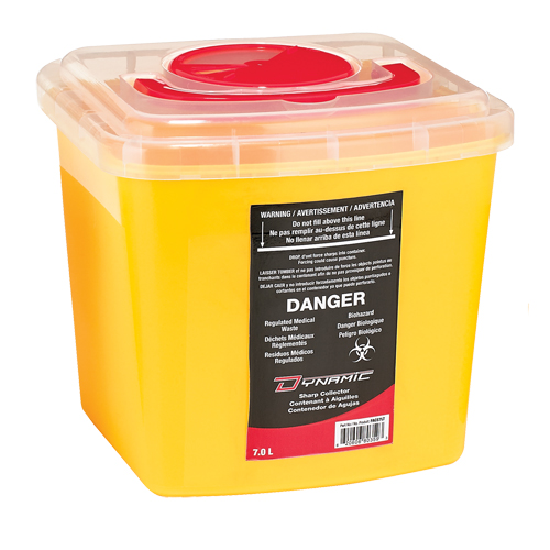 Dynamic Sharps&reg; Container, 7 L Capacity Action Paper