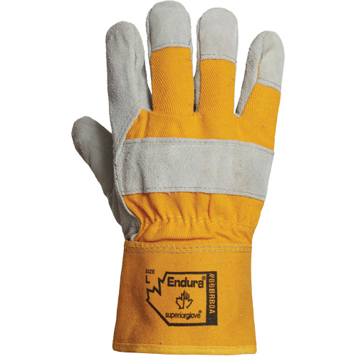 Endura&reg; Winter Fitters Glove, Large, Split Leather Palm, Boa Inner Lining Action Paper