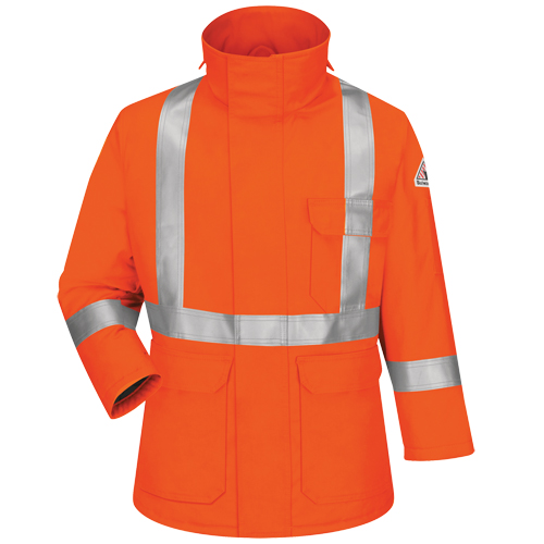 Excel FR&reg; Comfortouch&reg; Deluxe Parkas, Small, Orange Action Paper