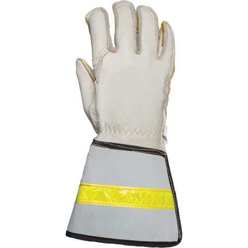 Linemans Glove, Small, Grain Cowhide Palm Action Paper