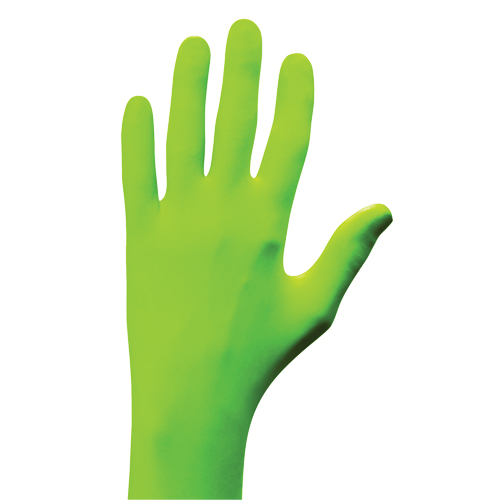 N-Dex&reg; Gloves, Small, Nitrile, 5-mil, Powder-Free, Green Action Paper