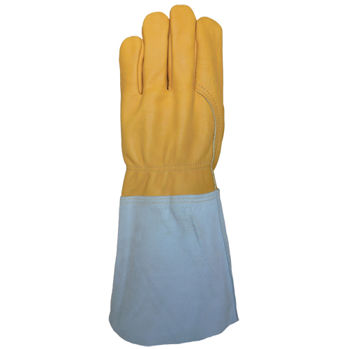 TIG Welding Gloves, Grain Cowhide, Size One Size Action Paper
