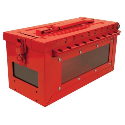 Small Group Lock Box, Red Action Paper