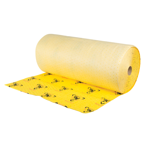Premium Caution Rolls, Heavyweight, 150' L x 36" W, 57 gal. Absorbancy Action Paper