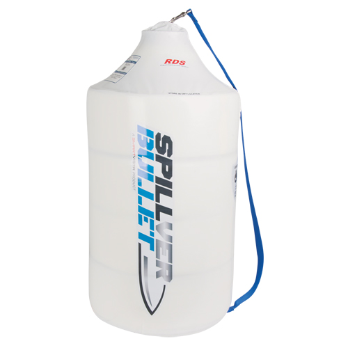 Barrage Spillver Bullet, Huile seulement, 100' lo x 5" la, Absorption 28 gal. Action Paper