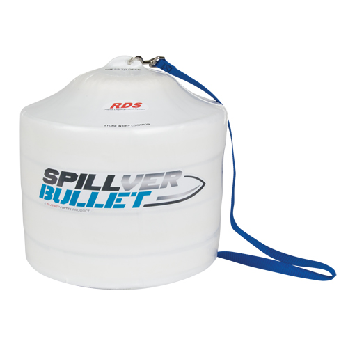 Spillver Bullet Hazmat Boom, Hazmat, 50' L x 5" W, 14 gal. Absorbancy Action Paper