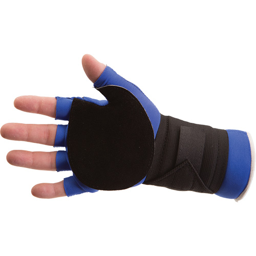 Anti-Impact Glove with Wrist Support, Size Small, Split Leather Palm Action Paper