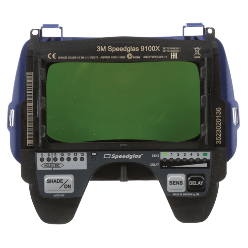 Speedglas Auto-Darkening Filter 9100X, 4-2/10"W x 2-1/10" H Viewing Area, For Use With Series 9100 Action Paper