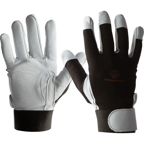 IMPACTO&reg; AIRGEL Glove, Size Large, Pearl Leather Palm Action Paper