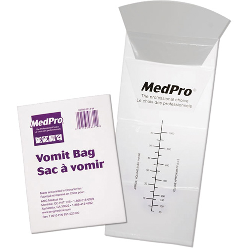 Sacs pour v&ocirc;missure Medpro Action Paper