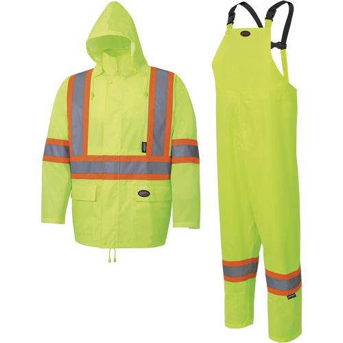 5619 Habit de pluie Oxford 150D, Polyester, 2T-Grand, Jaune lime Action Paper