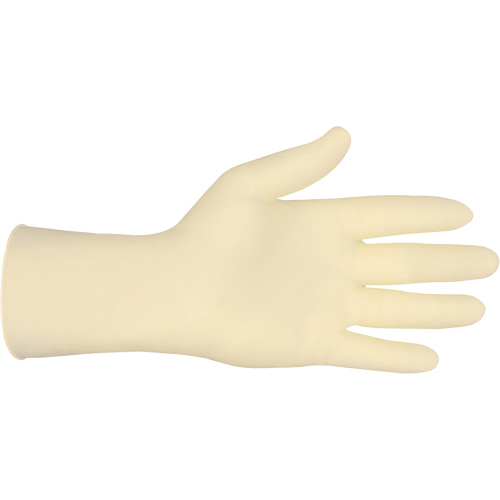 Industrial Grade Gloves, Small, Latex, 5-mil, Powder-Free, White Action Paper