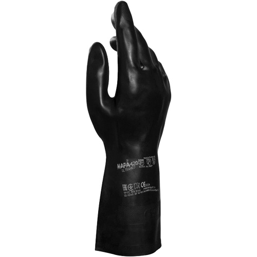 Technic NS-420 Gloves, Size 6/X-Small, 12.5" L, Latex/Neoprene, Flock-Lined Inner Lining, 30-mil Action Paper