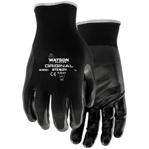 Stealth Original Coated Gloves, 7/Small, Nitrile Coating, 13 Gauge, Nylon Shell Action Paper