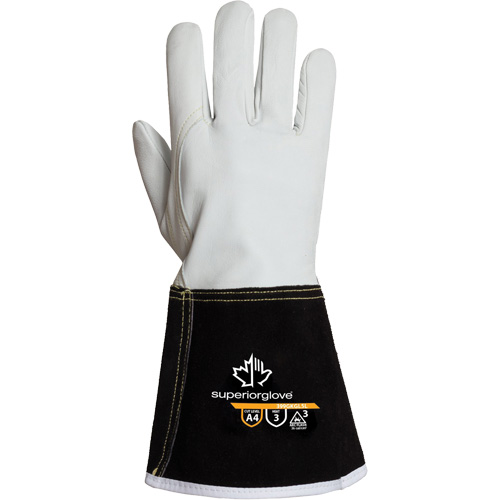 Gants de soudage 399GKGL5 Endura, Cuir fleur de ch&egrave;vre, Taille Moyen Action Paper