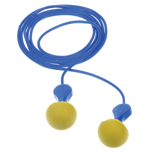 Bouchons d'oreilles d&eacute;tectables E-A-Rsoft Express Pod, Avec cordon, R&eacute;gulier, Vrac - Sachet coussin, NRR dB 23 Action Paper
