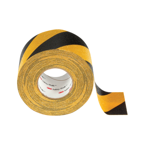 Safety-Walk 600 Series Anti-Slip Tape, 6" x 60', Black & Yellow Action Paper
