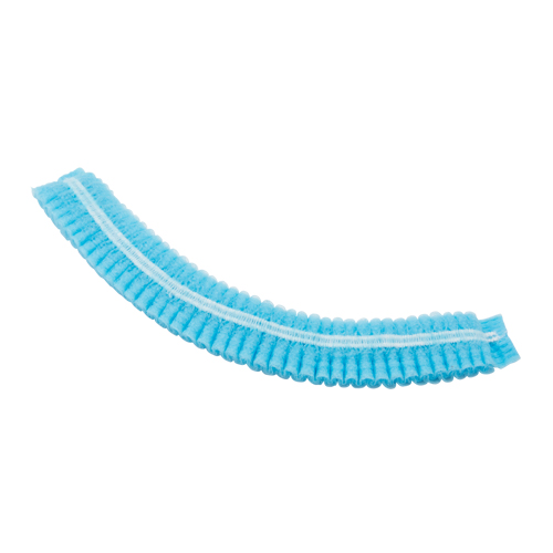 Bonnet bouffant pliss&eacute;, Polypropyl&egrave;ne, 21", Bleu Action Paper