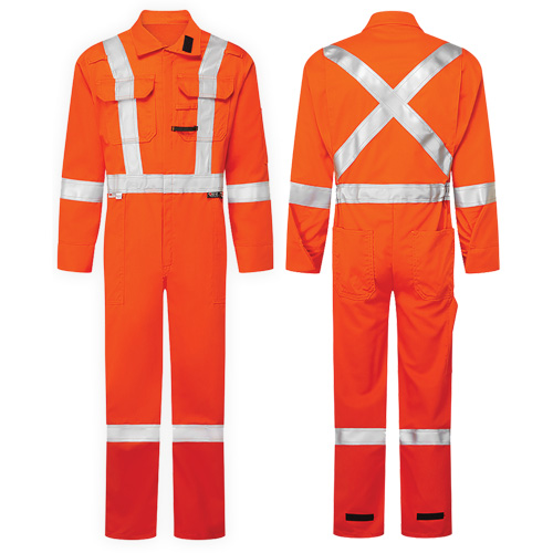 Combinaisons de luxe haute visibilit&eacute; 7 oz UltraSoft, Taille 46, Orange Action Paper