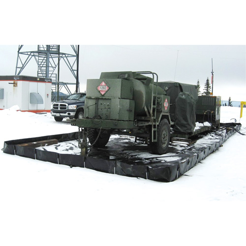Insta-Berm L-Rod, 748 US gal. Capacity, 10' W x 10' L x 12" H, L-Bracket Action Paper