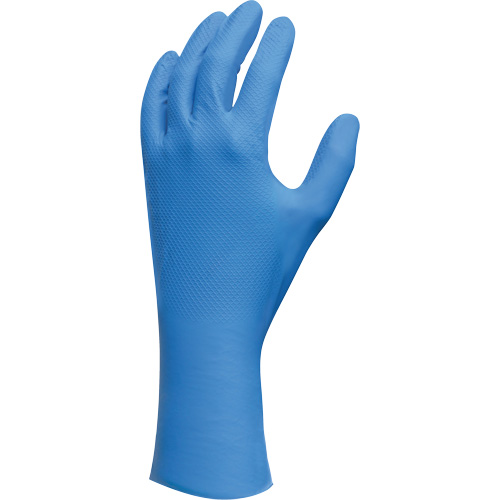 Lightweight Gloves, 7/Small, Nitrile, 9-mil, Powder-Free, Blue Action Paper