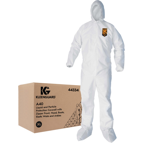 Combinaisons Kleenguard A40, T-Grand, Blanc, Microporeux Action Paper