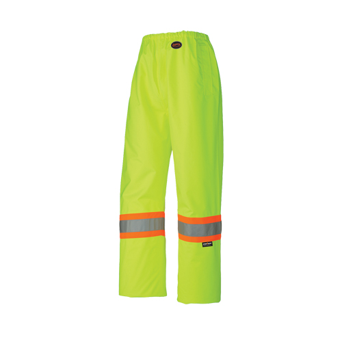 5586 450D Safety Pant, Polyester, X-Small, High Visibility Lime-Yellow Action Paper