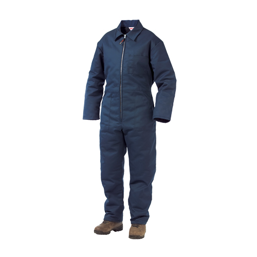 Combinaison en serge doubl&eacute;e, Hommes, Bleu marine, Taille Grand Action Paper