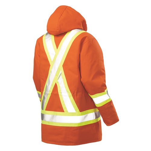 Parka de s&eacute;curit&eacute;, Orange haute visibilit&eacute;, Grand Action Paper