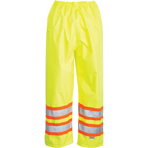 Pantalons avec taille &eacute;lastique Open Road, Polyester, Petit, Jaune lime haute visibilit&eacute; Action Paper