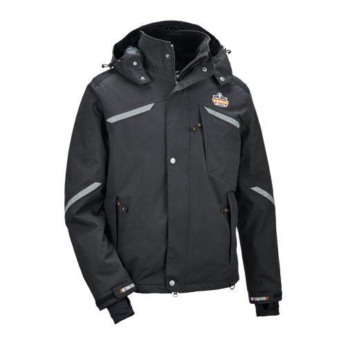Manteau thermique N-Ferno 6466, Hommes, Petit, Noir Action Paper