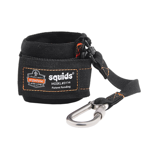 Squids&reg; 3114 Pull-On Wrist Lanyard with Carabiner Action Paper