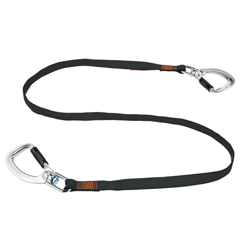 Squids&reg; 3139  Double-Locking Tool Lanyard with Swivel, Fixed Length, Dual Carabiner Action Paper